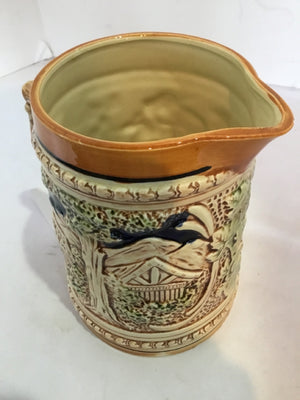 Cream/Multi Ceramic Pitcher