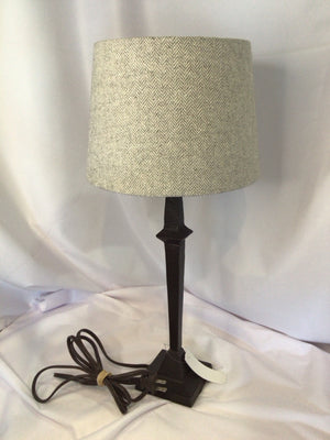 Bronze Metal Herringbone Lamp