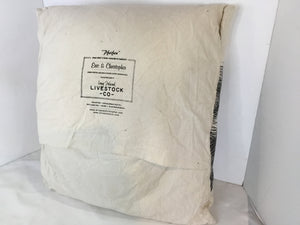 Rustic Cream/Black Canvas Animal Pillow