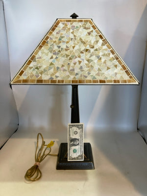 Tiffany Style Cream/Brown Mosaic Lamp