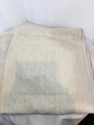 Pair Tan Sheer Draperies/Curtains