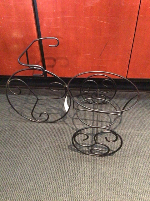 Outdoor/Outside Black Metal Bicycle Plant Holder