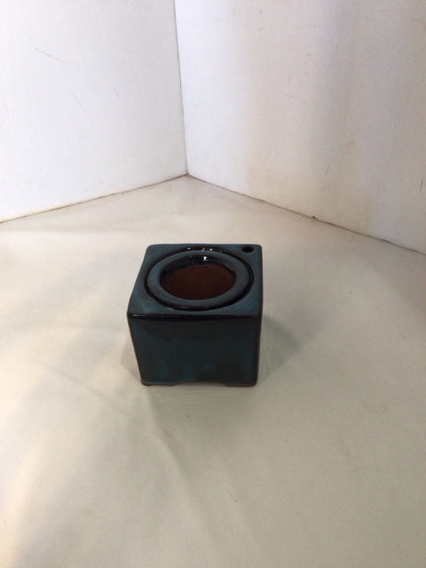 Blue/Black Terracotta Planter