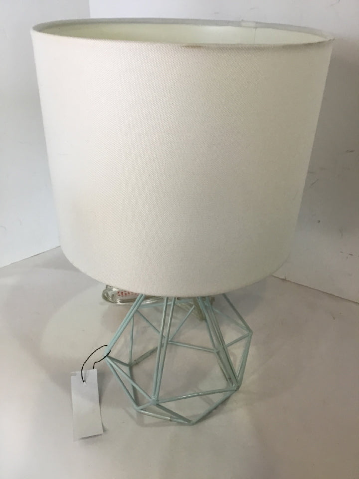 Blue Metal Table Lamp