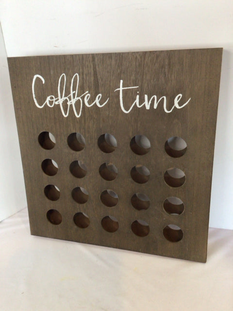 Brown Wood Organizer Coffee Access.