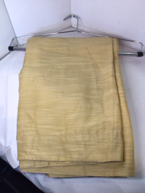 HOME 2 Panels Gold Polyester Draperies/Curtains