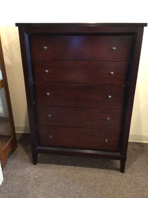 American Signature Wood 5 Drawer Brown Dresser/Chest