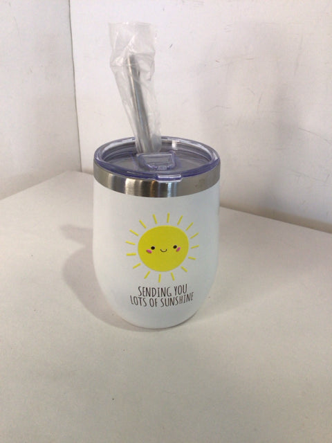 White/Yellow Metal Cup