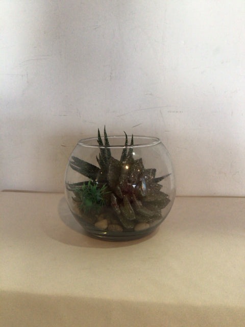 Green Plastic Faux Plant