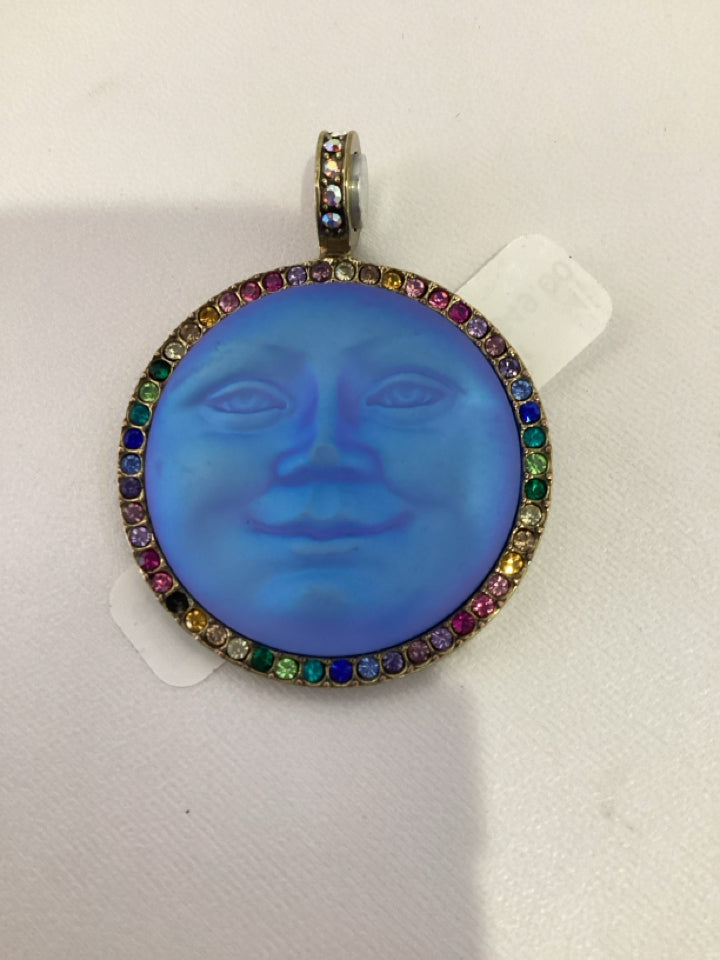 Kirk's Folly Blue Moon Rhinestone Pendant
