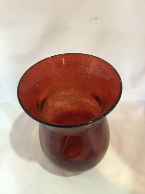 Red Glass Vase