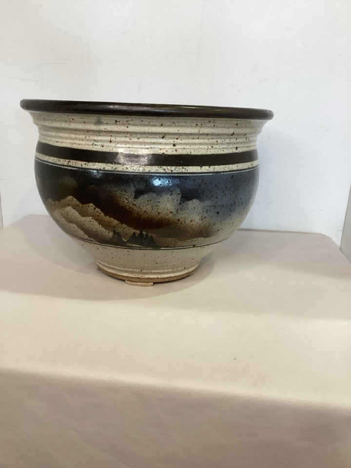 Blue/Gray Pottery Planter