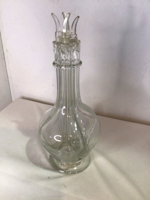 Vintage Clear Glass Decanter