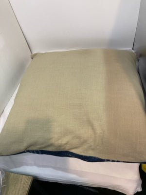 Blue/Tan Polyester Pillow