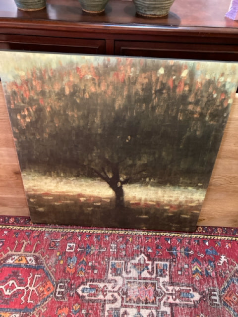 Green/multi Canvas Tree Stretch Canvas Art