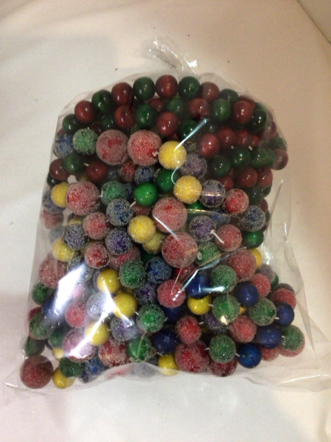 Garland Multi-Color Wood 3 Strands Holiday Item