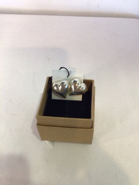 Sterling Silver Silver Heart Earrings