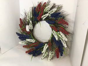 Red, White & Blue Grapevine Wreath