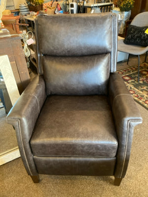 Recliner Leather Power Black Chair