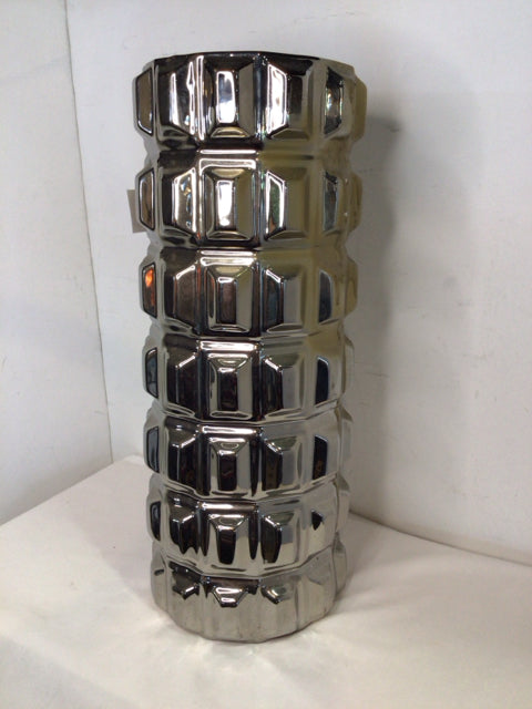 Vase Silver/Gold Glass Umbrella Stand