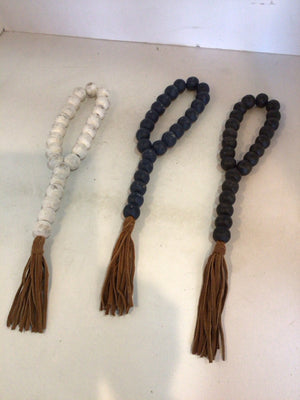 Black/White Wood Beads Misc