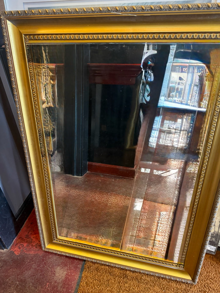 Gold Beveled Mirror
