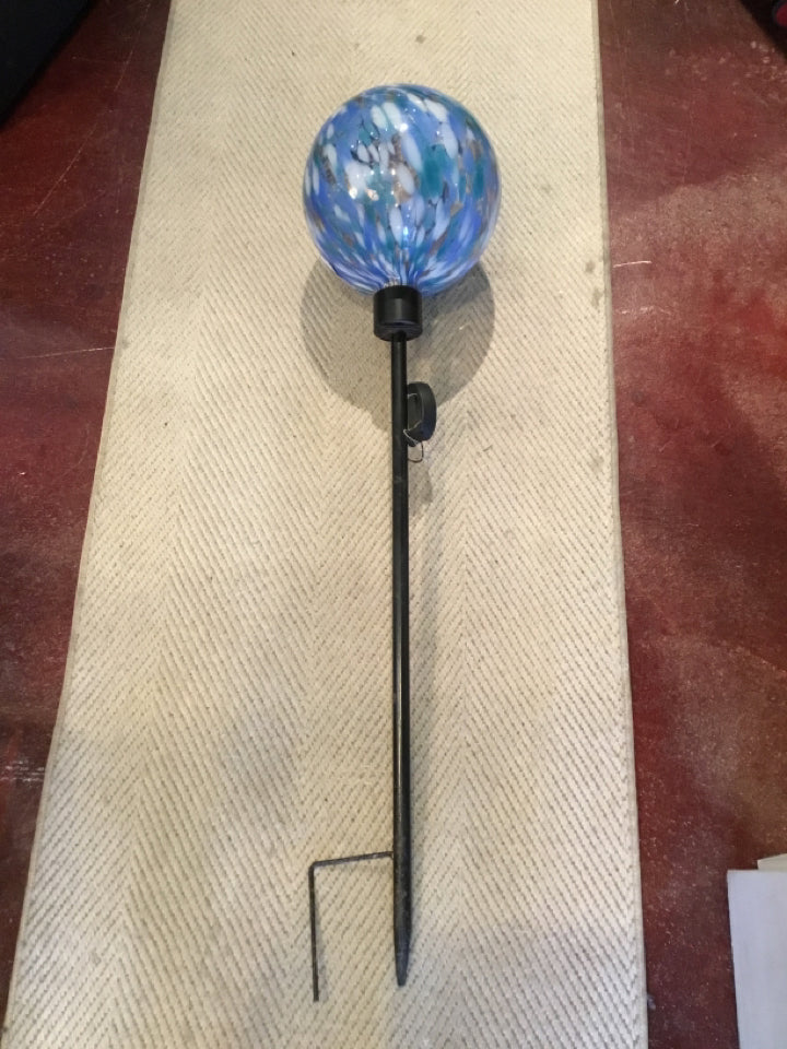 Blue Glass Ball Garden Access.