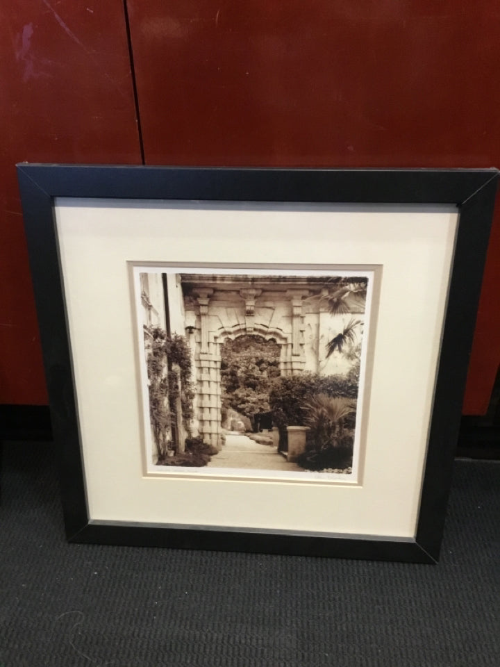 Signed Black/White Framed Art