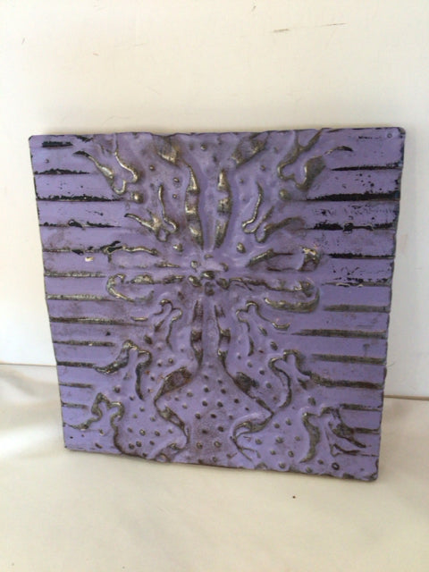 Metal Purple Wall Decoration Art