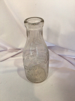 Calumet Vintage Clear Glass Dairy Bottle