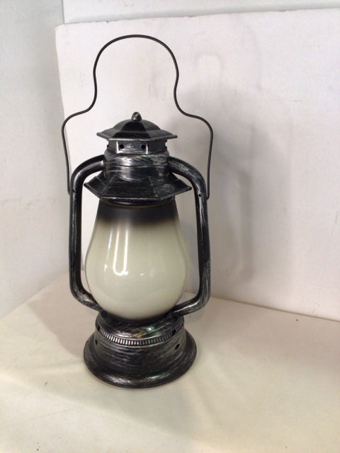 Halloween White/Black Plastic Lantern Holiday Item