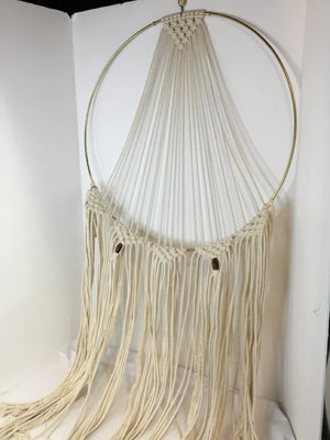 Bohemian Cream String Wall Hanging Art