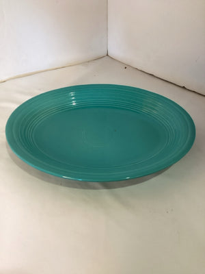 Fiestaware Vintage Oval Aqua Ceramic Tray