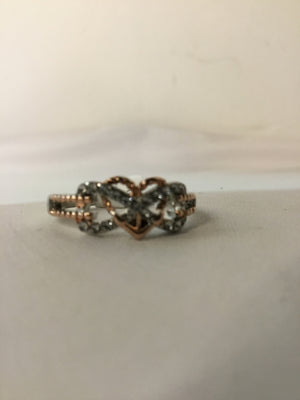 Copper/Silver Bow Ring