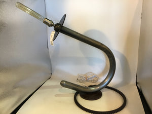 Industrial Gray Steel Lamp