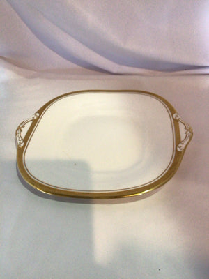 Aynsley Gold Trim Cream China Square Plate