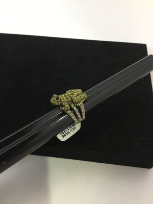 Green Rhinestone Ring