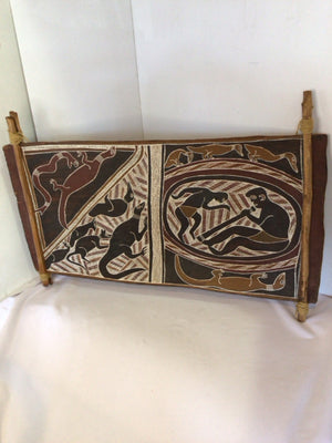 Wood People Brown Wall Decoration Art