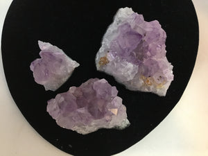 3 piece Amethyst Rock