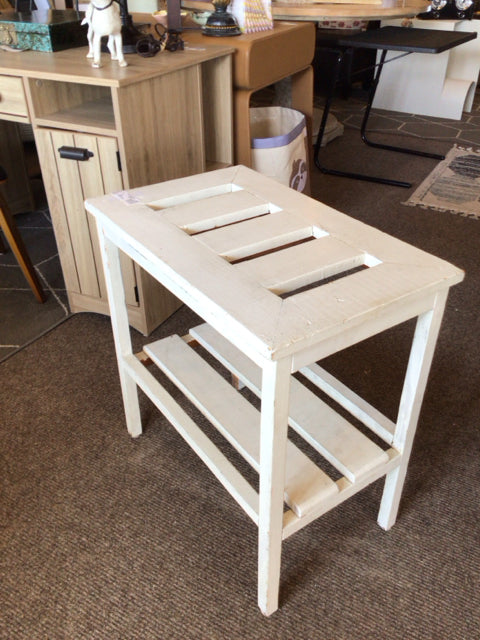 Rustic Wood Garden White Table