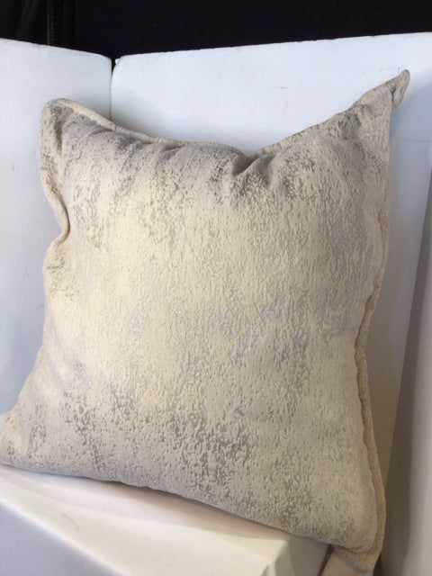 Cream Down Velour Pillow