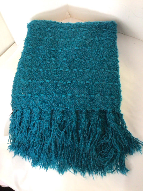 Blue Cotton Throw