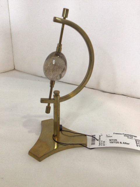 Brass Quartz Statue