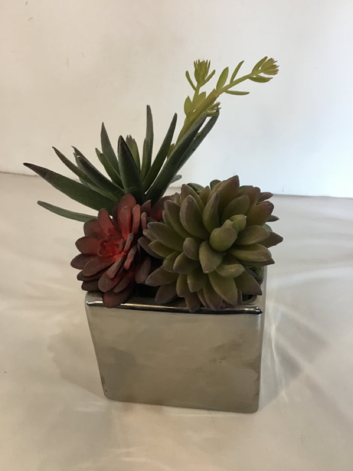 Multi-Color Plastic Succulent Faux Plant