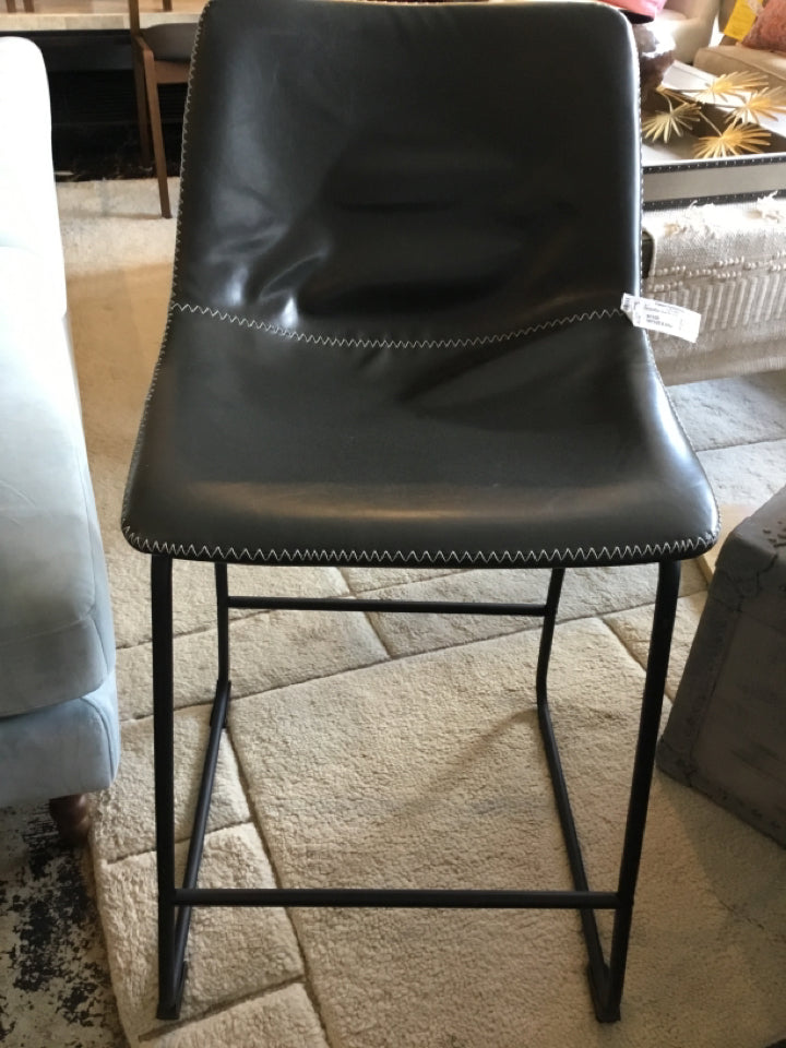 Bar Height Vinyl Gray Barstool/Bar Stool
