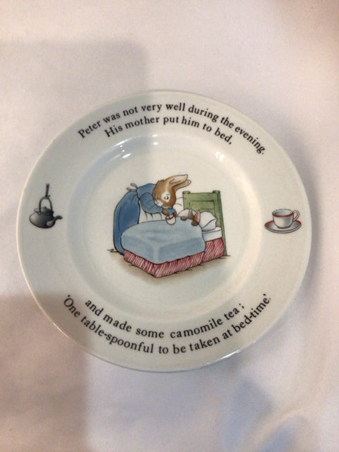Wedgwood White/Multi Ceramic Peter Rabbit Plate