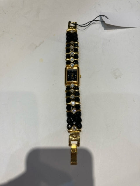 Black Rhinestone Watch