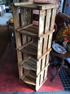 Brown Wood 4 Shelf Shelf