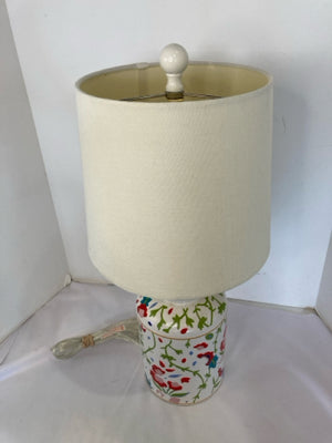 White/Multi Ceramic Lamp