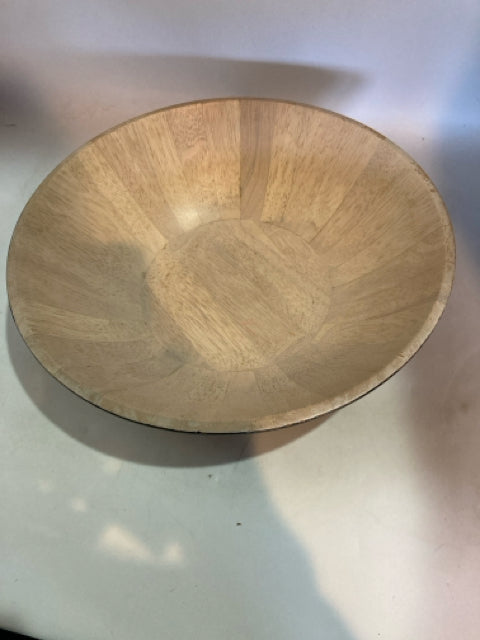 Natural/Black Wood Bowl